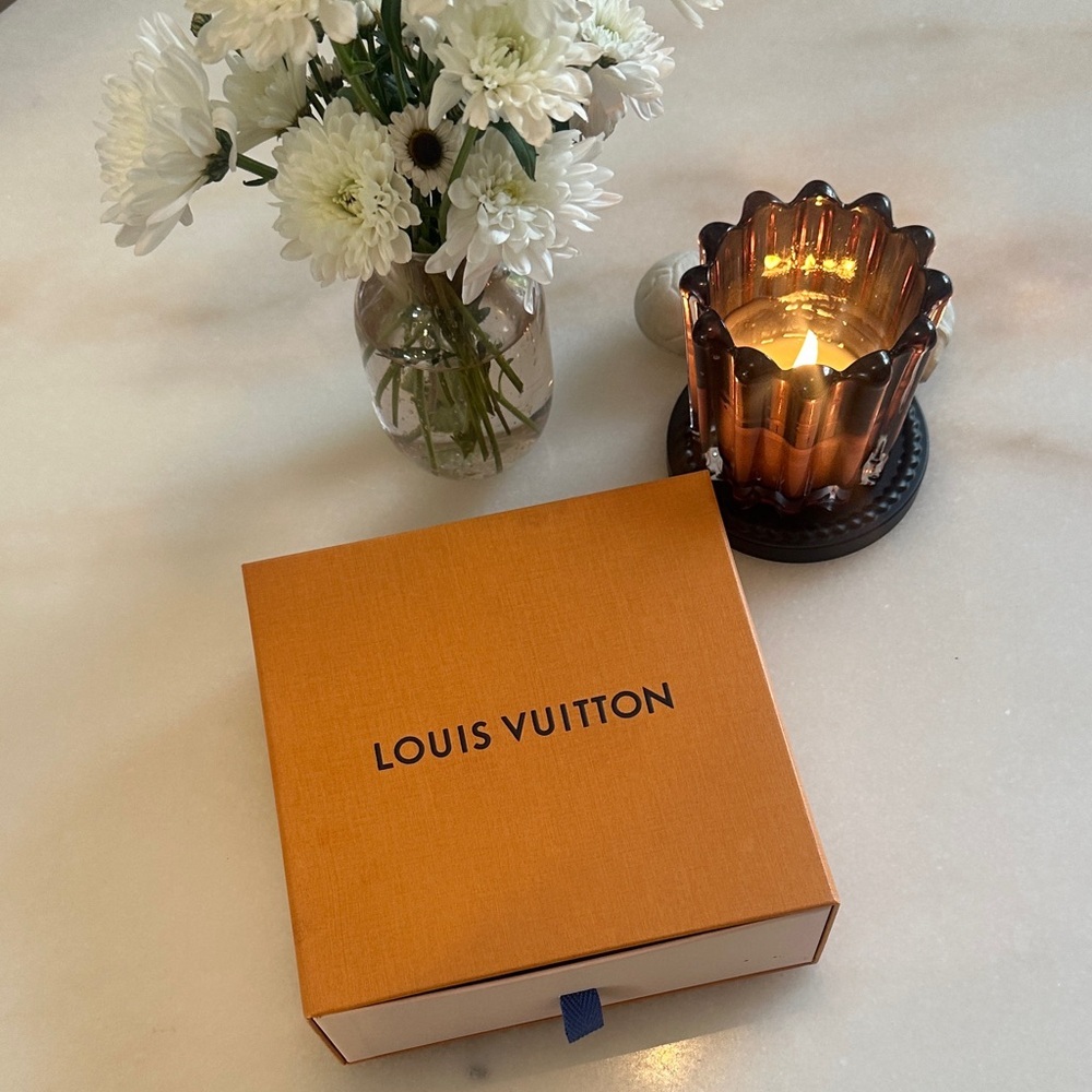 Louis Vuitton Orange Candle Holder Set